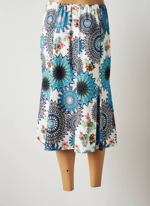 Fustă midi albastru JUMFIL femeie