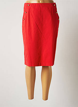 Fustă midi roșu BRUNO SAINT HILAIRE femeie