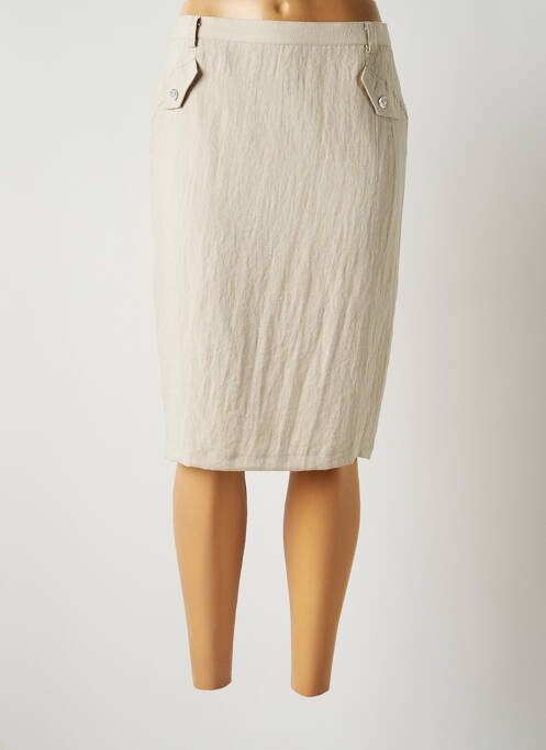 Fustă midi bej JUMFIL femeie