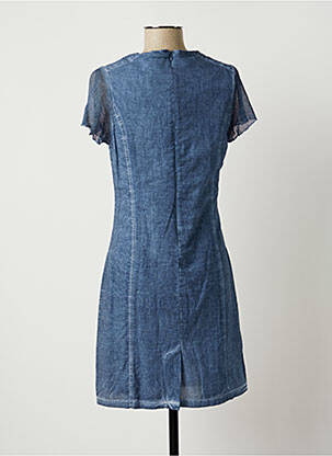 Rochie midi mâneci scurte mâneci scurte albastru JUMFIL femeie