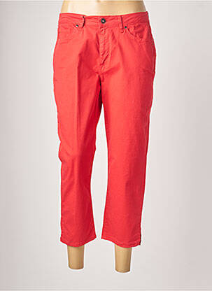 Pantalon trei sferturi roșu JUMFIL femeie