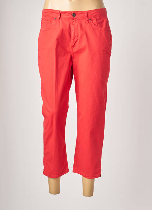 Pantalon trei sferturi roșu JUMFIL femeie