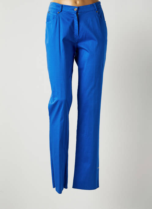 Pantalon drept elasticitate mărime normală albastru JUMFIL femme