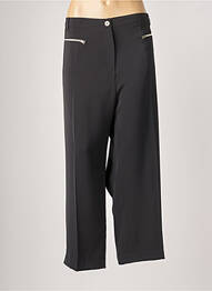 Pantalon drept închidere cu fermoar sub clapetă cu nasturi mărime normală negru JUMFIL femme