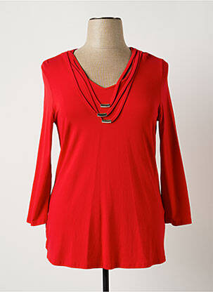 Tunică mâneci lungi roșu CHALOU femeie