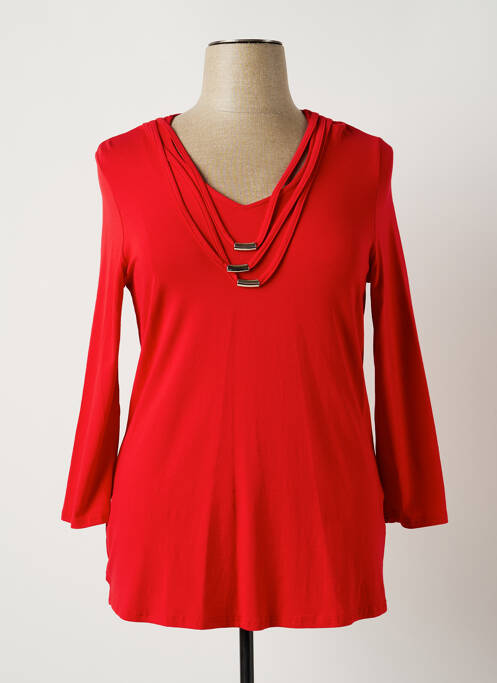 Tunică mâneci lungi roșu CHALOU femeie