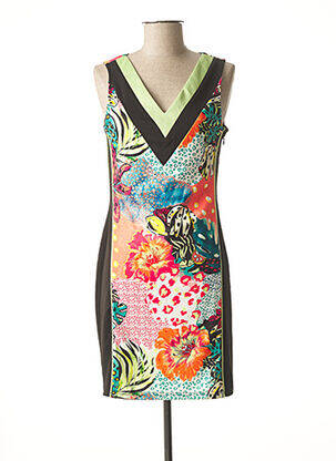 Rochie scurtă fără mâneci fără mâneci verde SMASH WEAR femeie