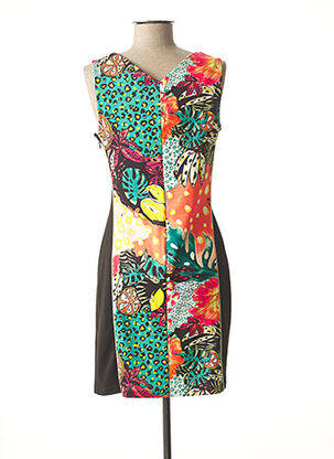 Rochie scurtă fără mâneci fără mâneci verde SMASH WEAR femeie