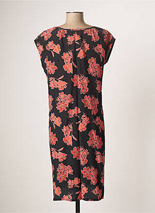 Rochie midi imprimeu floral mâneci lungi negru LE PETIT BAIGNEUR femeie