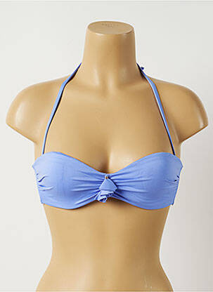 Sutien de costum de baie elasticitate sutien balconet cu decolteu înalt albastru ALMA DA ONDA femeie