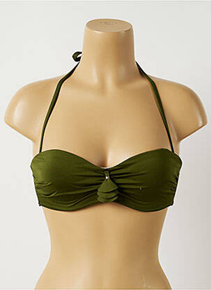 Sutien de costum de baie elasticitate sutien balconet cu decolteu înalt verde ALMA DA ONDA femeie
