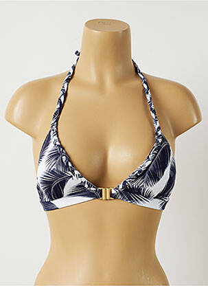 Sutien de costum de baie elasticitate top triunghiuri albastru ALMA DA ONDA femeie