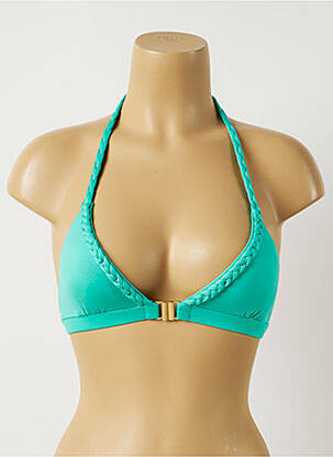 Sutien de costum de baie elasticitate top triunghiuri verde ALMA DA ONDA femeie