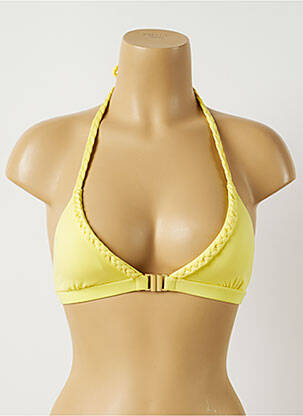 Sutien de costum de baie elasticitate top triunghiuri galben ALMA DA ONDA femeie