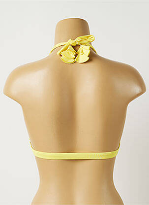 Sutien de costum de baie elasticitate top triunghiuri galben ALMA DA ONDA femeie
