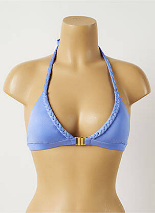 Sutien de costum de baie elasticitate top triunghiuri albastru ALMA DA ONDA femeie