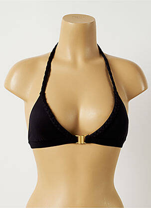Sutien de costum de baie elasticitate top triunghiuri negru ALMA DA ONDA femeie