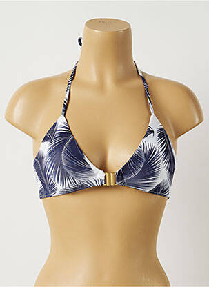 Sutien de costum de baie elasticitate top triunghiuri albastru ALMA DA ONDA femeie