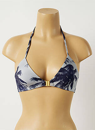 Sutien de costum de baie elasticitate top triunghiuri albastru ALMA DA ONDA femeie