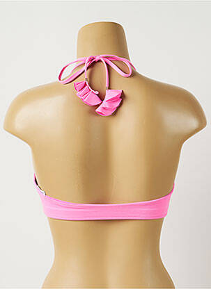 Sutien de costum de baie elasticitate top triunghiuri roz ALMA DA ONDA femeie
