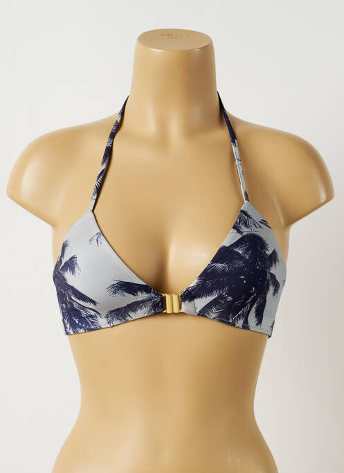 Sutien de costum de baie elasticitate top triunghiuri albastru ALMA DA ONDA femme