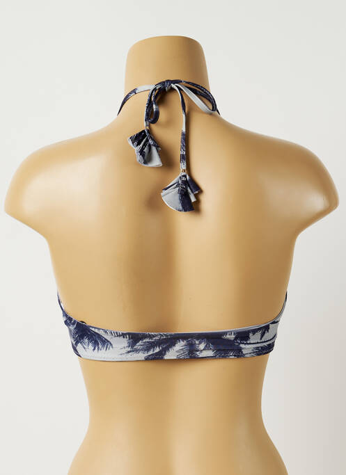 Sutien de costum de baie elasticitate top triunghiuri albastru ALMA DA ONDA femme