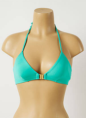 Sutien de costum de baie elasticitate top triunghiuri verde ALMA DA ONDA femeie