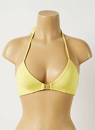 Sutien de costum de baie elasticitate top triunghiuri galben ALMA DA ONDA femeie