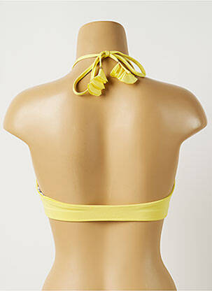 Sutien de costum de baie elasticitate top triunghiuri galben ALMA DA ONDA femeie