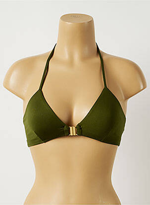 Sutien de costum de baie elasticitate top triunghiuri verde ALMA DA ONDA femeie
