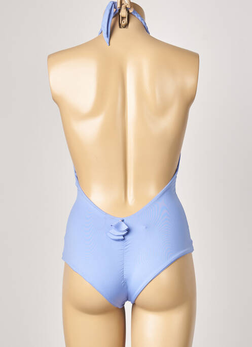 Costum de baie dintr-o singură piesă bretele elastice violet ALMA DA ONDA femme