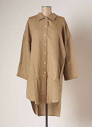 Tunică mâneci lungi bej BLANC BOHEME femeie