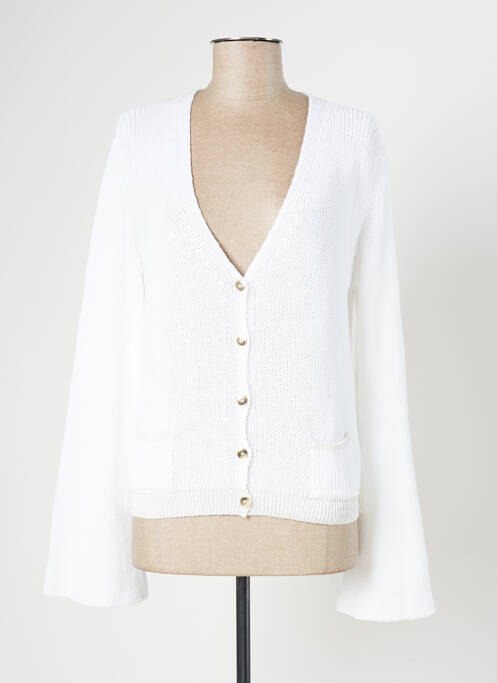 Vestă cu mâneci lungi alb BLANC BOHEME femeie