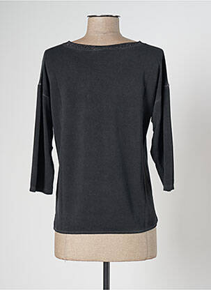 Tricou mâneci 3/4 mâneci 3/4 negru BLANC BOHEME femeie