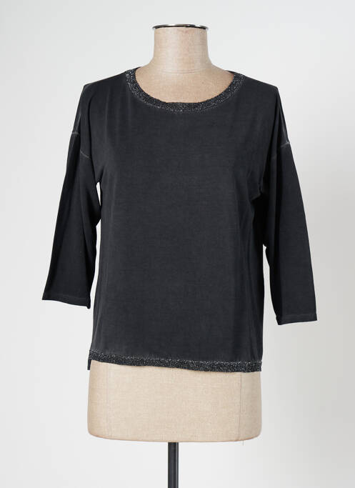 Tricou negru BLANC BOHEME femeie