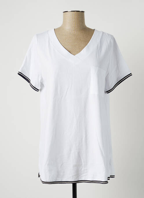 Tricou alb BLANC BOHEME femeie