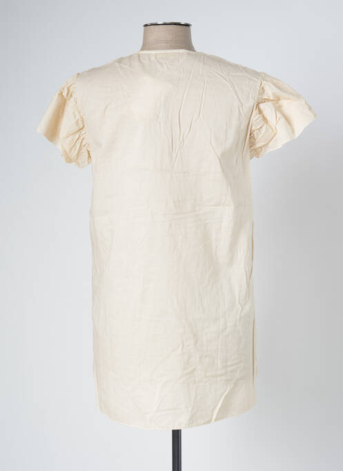 Tunică mâneci scurte bej BLANC BOHEME femeie