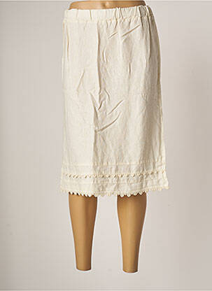 Fustă midi bej BLANC BOHEME femeie