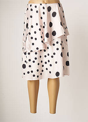 Fustă midi roz BLANC BOHEME femeie