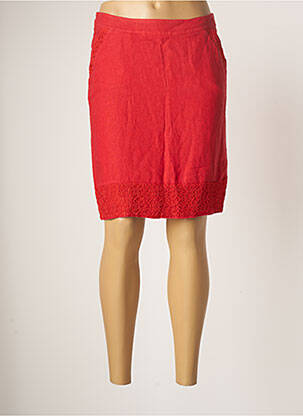 Fustă midi roșu BLANC BOHEME femeie