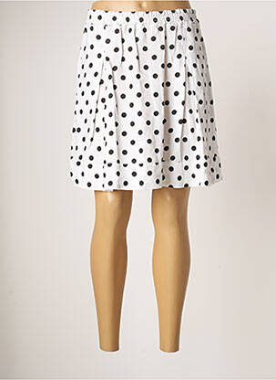 Fustă scurtă alb BLANC BOHEME femeie