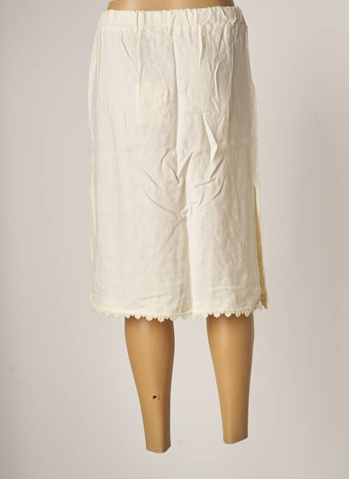 Fustă midi bej BLANC BOHEME femeie