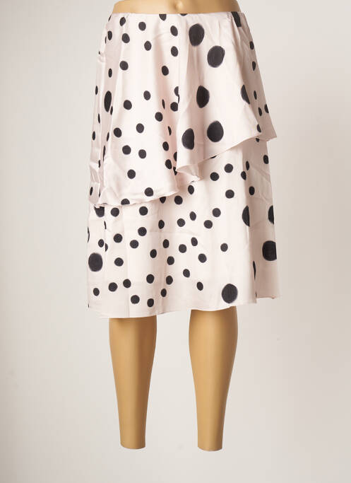 Fustă midi roz BLANC BOHEME femeie