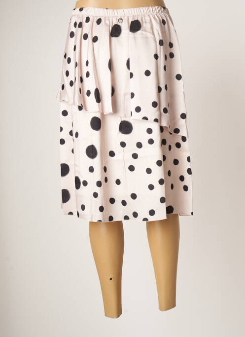 Fustă midi roz BLANC BOHEME femeie