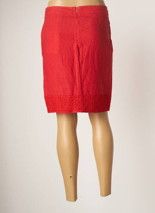 Fustă midi roșu BLANC BOHEME femeie