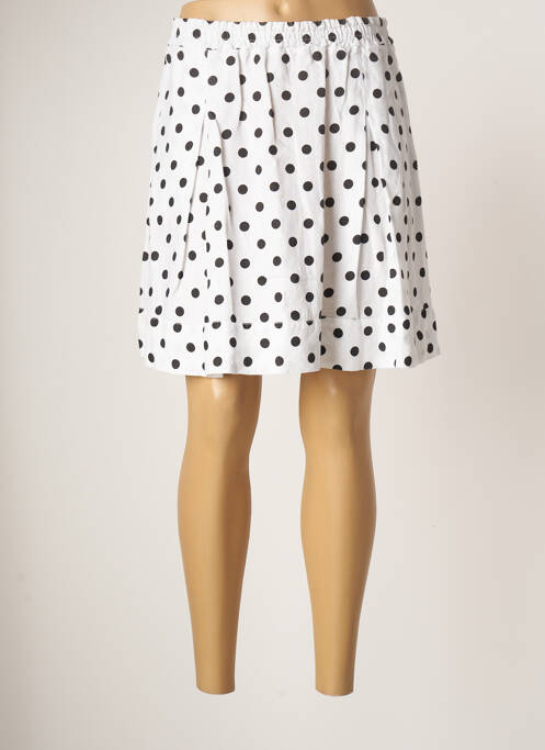 Fustă scurtă alb BLANC BOHEME femeie