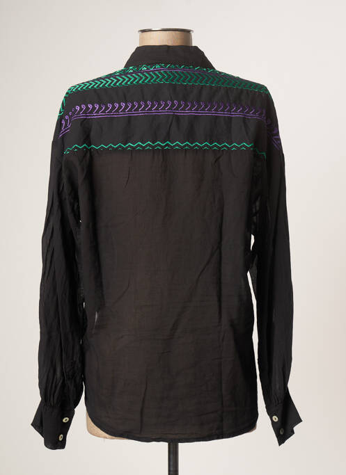 Cămașă croială dreaptă mâneci lungi negru MOTEL femme