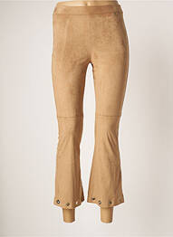 Pantalon 7/8 elasticitate mărime normală bej MOTEL femme