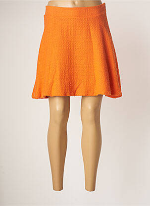 Fustă scurtă portocaliu TENSIONE IN femeie