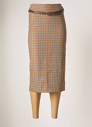 Fustă lungă bej TENSIONE IN femeie